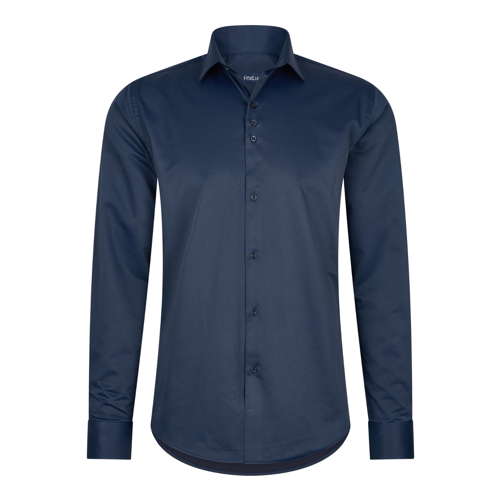 Ferlucci Overhemd Napoli - Navy kleur Top Merken Winkel